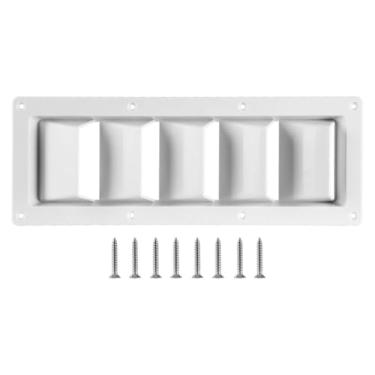 Imagem de KiBcsLic Grelha de ventilação de para RV Grelha de ventilação retangular de de iate de de motorhome Painel de de resfriamento para suprimentos de para RV, Branco