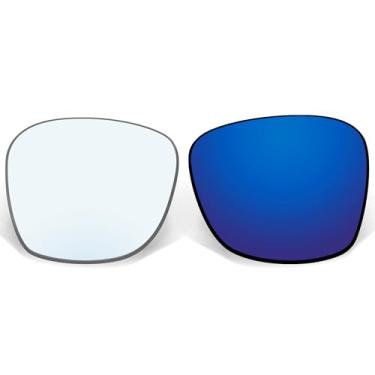 Imagem de Ensky Lentes de reposição fotocromáticas azuis HardyShield para óculos de sol Ray-Ban Meta Wayfarer RW4006 50 mm armação inteligente – à prova de arranhões, garantia de ajuste perfeito