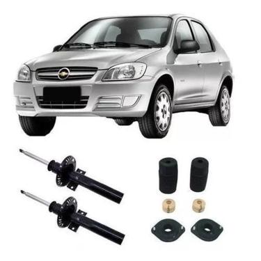 Imagem de 2 Amortecedor+ Kit Dianteiro Prisma 2010