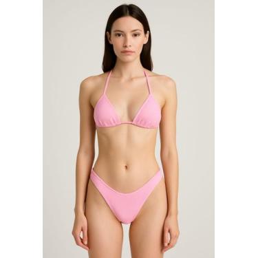 Imagem de Biquíni Cortininha Asa Delta Marquinha Verão P ao GG - TRIBO MODA, Ros