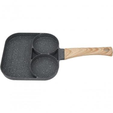 Imagem de Frigideira 3 Em 1 Antiaderente C- Divisórias P- Ovo, Hambúrguer, Bacon, Omelete E Mais