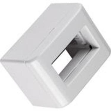 Imagem de placa sobrepor 1 POSTO TRAMONTINA LIZFLEX - turok instalações, Branco,