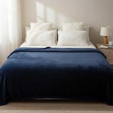 Imagem de Cobertor Soft Casal Manta Microfibra Mantinha - Carinha de Anjo Enxova