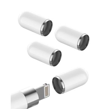 Imagem de Capa de reposição para Apple Pencil (pacote com 4) para iPad Stylus Pen Cover Acessórios de 1ª geração
