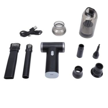 Imagem de Espanador de ar elétrico 110000RPM Ventilador de ar comprimido recarregável ajustável de alta velocidade para carros eletrônicos Teclados Liga de alumínio Silicone ABS 80 x 124 mm