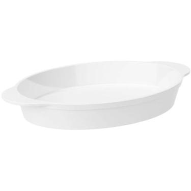 Imagem de Travessa Oval Branca 800ml Coza Uno Plástico Cozinha Buffet Eventos