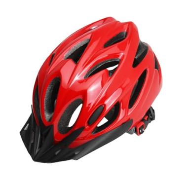 Imagem de kowaku Capacete de bicicleta Acessórios para ciclismo Respirabilidade Conforto Absorção de choque Ajustável Prático para homens Mulheres Leve, Vermelho