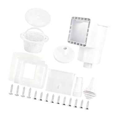 Imagem de KiBcsLic Skimmer de piscina subterrânea com kit de acessórios Conjunto de limpeza de piscina premium fácil de instalar