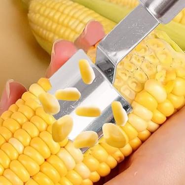 Imagem de 1 peça de descaroçador de aço inoxidável para decapador de milho, plaina, debulhadora, cortador de pelagem de frutas, utensílios de cozinha (estilo 1,19 x 4 cm)