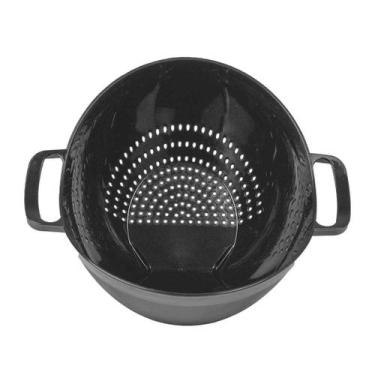 Imagem de Escorredor Multiuso de Alimentos de Plástico Resistente Escorre e Serv