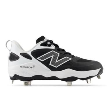 Imagem de New Balance Tênis feminino Fresh Foam X Velo V4 Metal Softball, Preto/branco, 9.5