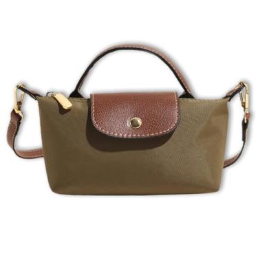 Imagem de Bolsas transversais modernas para mulheres, bolsas transversais acolchoadas para mulheres, bolsa quadrada de cor sólida com alça ajustável, Verde, 7.1 x 3.9 x 1.9 inches