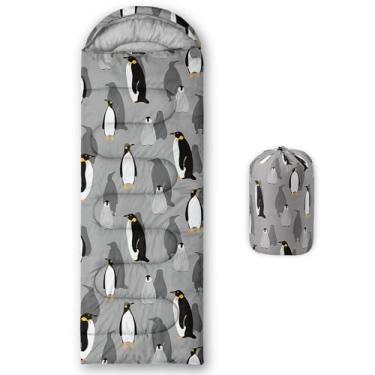 Imagem de XYNHML Sacos de dormir para acampamento, clima quente e frio, impermeável, mochila para todas as estações, acampamento, para adultos, crianças, meninos, meninas, adolescentes, equipamentos de