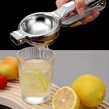 Imagem de Espremedor de limão manual de aço inoxidável, espremedor de laranja comercial, espremedor manual para sucos
