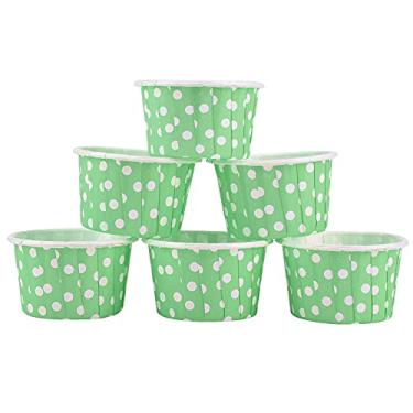 Imagem de Mini copos para assar bolo, 100 peças de forros redondos de cupcake de tamanho padrão, copos de papel para muffins, caixas para assar bolos para casamento, aniversário, chá de bebê, festa de férias