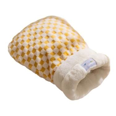 Imagem de predolo Saco de dormir para gatos, cama calmante, abrigo, de pelúcia, túnel de toca, saco de para animais de estimação, suprimentos para gatos, M