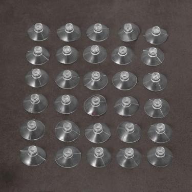 Imagem de Gancho de armazenamento com botão de ventosa de 2 cm, 30 peças, suprimentos de banheiro, copo de borracha para casa e vida