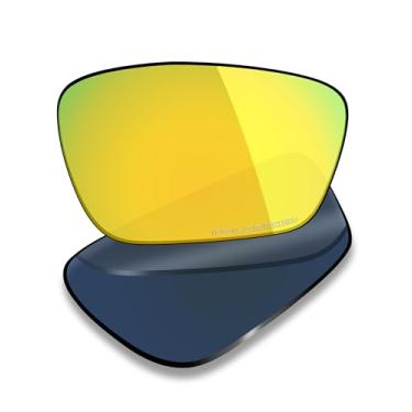 Imagem de Mryok Lentes de reposição ultra polarizadas para óculos Oakley Crosslink Sweep OX8031 55 mm, HD Polarized, proteção UV, resistente a impactos e ajuste perfeito - Ouro 24K