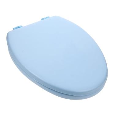 Imagem de OSALADI Assento de vaso sanitário macio acolchoado com espuma para vasos sanitários alongados, design fácil de limpar
