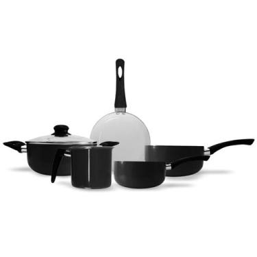 Imagem de Conjunto Completo Jogo De Panelas 5 Peças Utensílios De Cozinha Modern