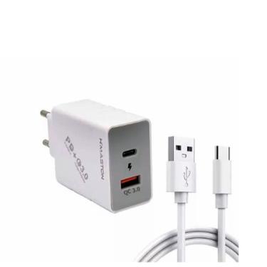 Imagem de Carregador Turbo - 1 Usb + 1 Tipo C- Hmaston - 3.1 A - Y41-3