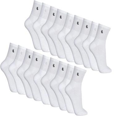 Imagem de Kit Com 18 Pares Meias Masculina Lupo Cano Médio Sport 3245, 41-44, Br