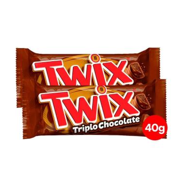 Imagem de Kit 2 Chocolate Twix Triplo Chocolate 40g