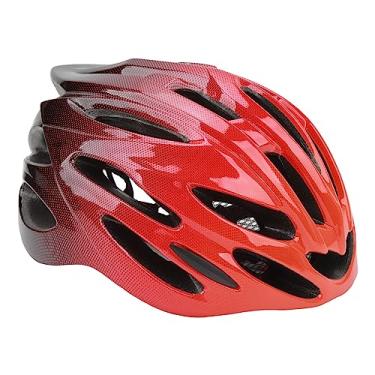 Imagem de aqxreight Capacete de Bicicleta Leve Adulto Com EPS para Andar de Bicicleta e Deslocamento Em Cinza e Preto (Preto vermelho)