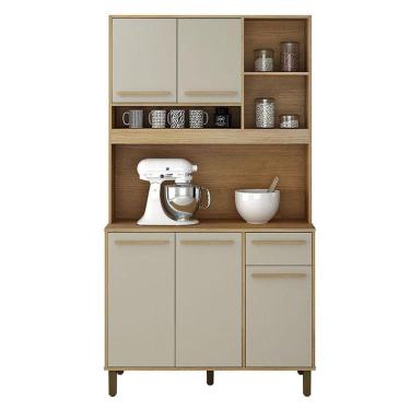 Imagem de Armário De Cozinha Ametista Cinamomo Off White - Valdemóveis