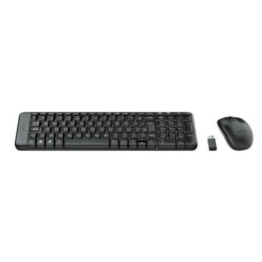 Imagem de Kit Teclado E Mouse Sem Fio Logitech Mk220