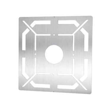 Imagem de Gralara Régua para ralo de piso, régua de escala arquitetônica, espessa, ao desgaste, para corte preciso de azulejos, localizador de medidas de, Pequeno Orifício de Abertura