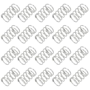 Imagem de PATIKIL Mola de compressão 0,5 mm de diâmetro do fio x 6 mm OD x 10 mm C, 20 peças de extensão mecânica de aço inoxidável 304 molas pequenas kit sortido para lojas e reparos domésticos