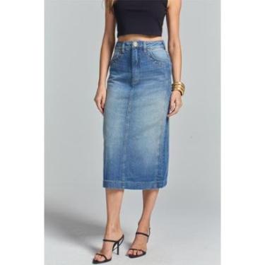 Imagem de SAIA JEANS MID SOMMER AZUL-Feminino