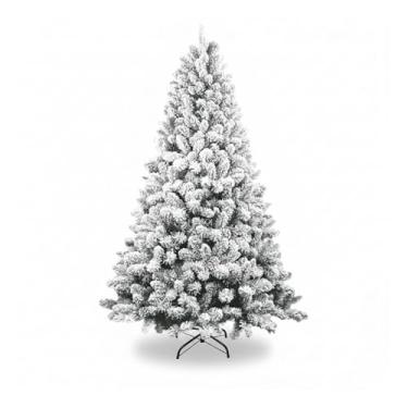 Imagem de Árvore De Natal Pinheiro Grande 240cm 1650 Galhos Nevada Gorda Cheia Natalina Nevada Realista