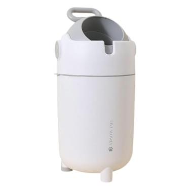 Imagem de DimyFew Lixeira de cozinha leve e simples, recipiente de lixo para apartamento, casa de fazenda, hotel, sala de estudo