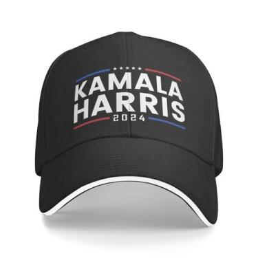 Imagem de Boné de beisebol Kamala Harris 2024 para campanha presidencial - Marca