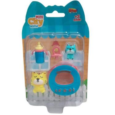 Imagem de Kit Brinquedo Miniaturas Mini Cidade Zoop Toys
