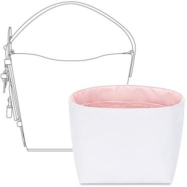 Imagem de Bolsa organizadora para bolsa LV All in BB, ajuste personalizado dentro de bolsa leve e resistente à água com zíper (Rose Sakura)