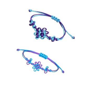 Imagem de LKANF Pulseiras de nó da amizade trançadas feitas à mão para casais BFF para presentes, acessórios para fãs de concerto, adjustable, trançado, Sem Pedra Preciosa