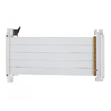 Imagem de Cabo riser pcie 4.0, cabo x16 de alta velocidade flexível dupla face, extensão gpu de 180 graus para placa gráfica rtx 4090 rx 7900 (20cm)