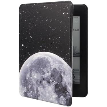 Imagem de Capa para Kindle Colorsoft Com Alça + Película - Tela 7 polegadas - 2025 - Case Kindle Colorsoft Signature (Lua Cheia)