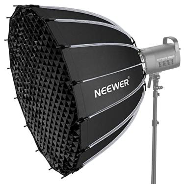 Imagem de NEEWER Softbox parabólica de 85 cm, dobra rápida, com difusores/grade de favo de mel, compatível com Aputure 120d Light Dome Godox sl60w NEEWER RGB CB60 e outras luzes de montagem Bowens