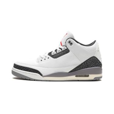 Imagem de Nike Air Jordan 3 Retro Summit White/Fire Red 'Cement Grey' (ct8532 106) - tamanho 12.5
