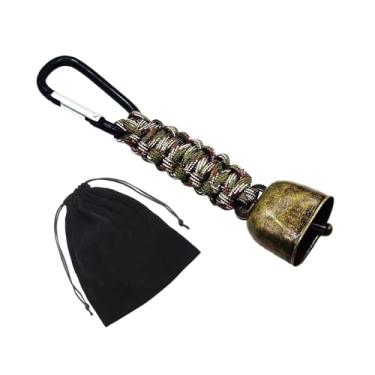 Imagem de rockible Sino sonoro alto para afastar ursos, acessório para chaveiro, sino para cães, ideal para pesca, caminhadas, camping, escalada e eventos esportivos.