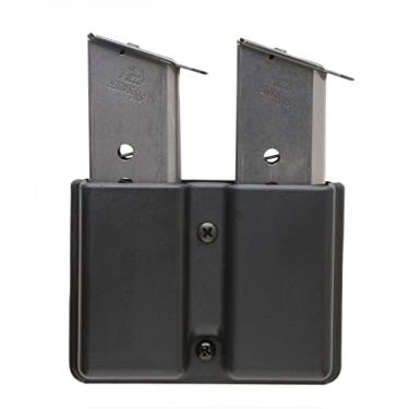 Imagem de Uncle Mike's Kydex Off-Duty and Concealment Acessório Single Stack Double Mag Case (preto) com presilha para cinto