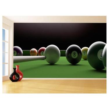 Imagem de Papel De Parede 3D Salão De Jogos Bilhar Sinuca 3,5M Jcs32 - Você Deco
