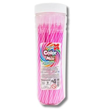 Imagem de Color Mix Canetas Esferográficas Spiro Espiral, Rosa, Ponta 0.7mm, Kit com 24 Unidades