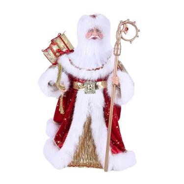 Imagem de Fancyes Estatueta de Papai Noel em pé, 50 cm, para decoração de mesa, artesanato, festas e feriados. Ideal para colecionadores e como enfeite de Natal.