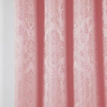 Imagem de Cortina Porta Jacquard Cortinas para Sala e Quarto Cozinha(Rosa)
