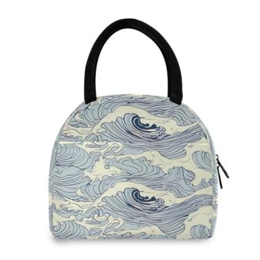 Imagem de GUIJI Lancheira com isolamento onda, lancheira reutilizável à prova de vazamento para mulheres e homens, lancheira térmica para trabalho e viagens